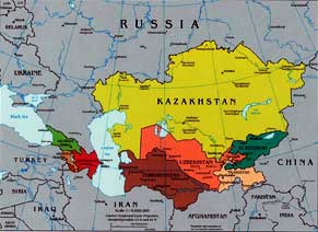 Carte du Caucase