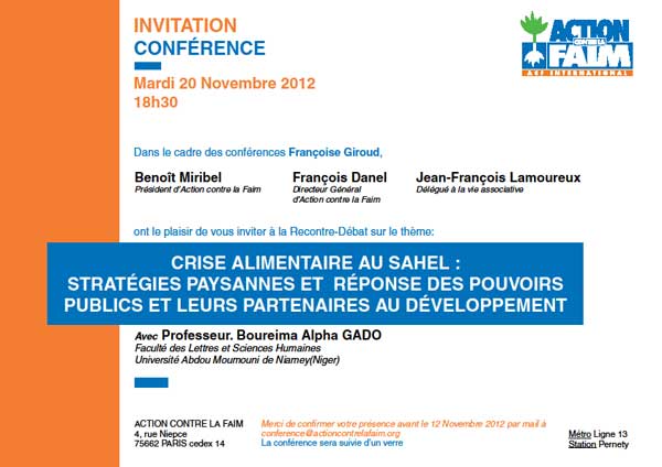 Conférence Françoise Giroud, novembre 2012